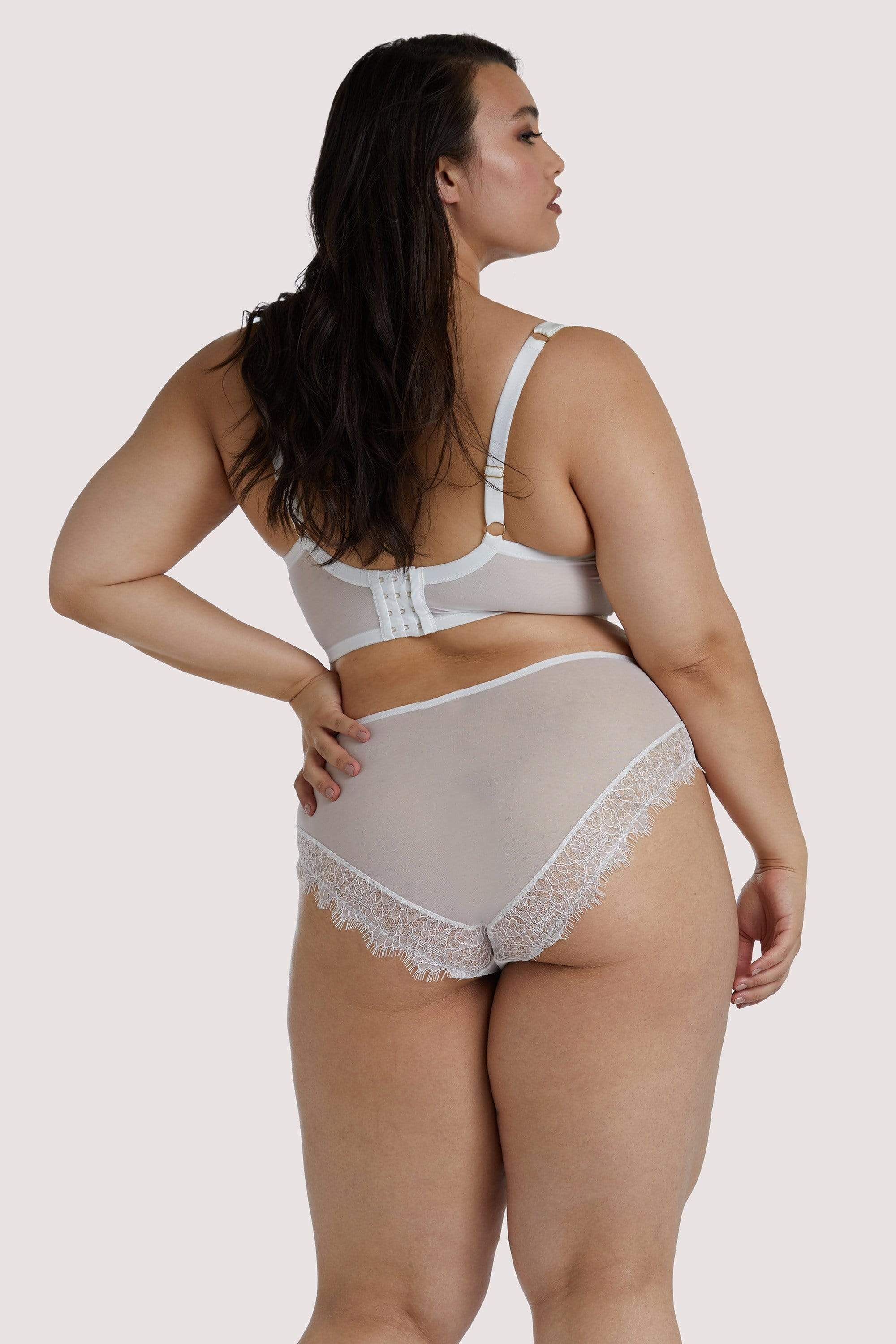 Melina Ivory Longline Plunge Bra - Image 14