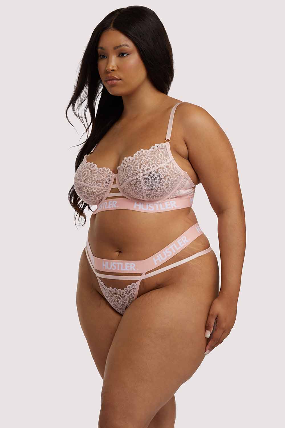 Branded Lace Bra Baby pink - Image 8